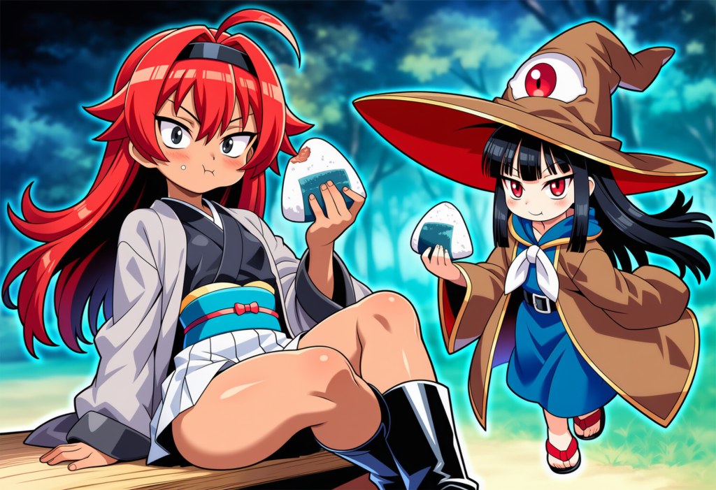 おにぎりを食すうちの子