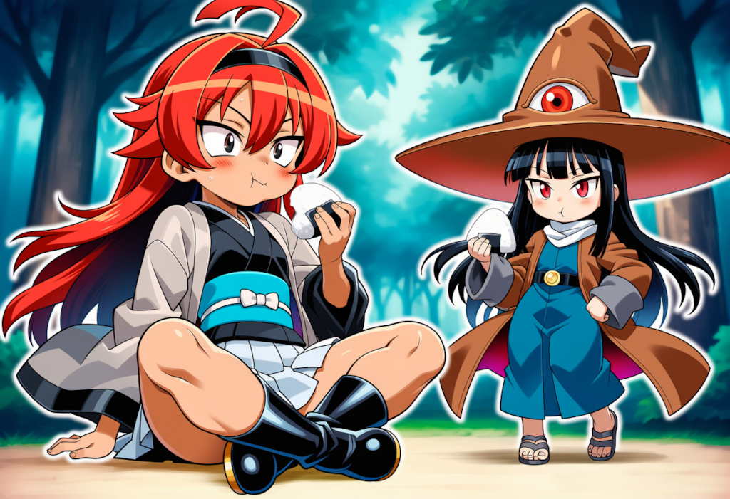 おにぎりを食すうちの子