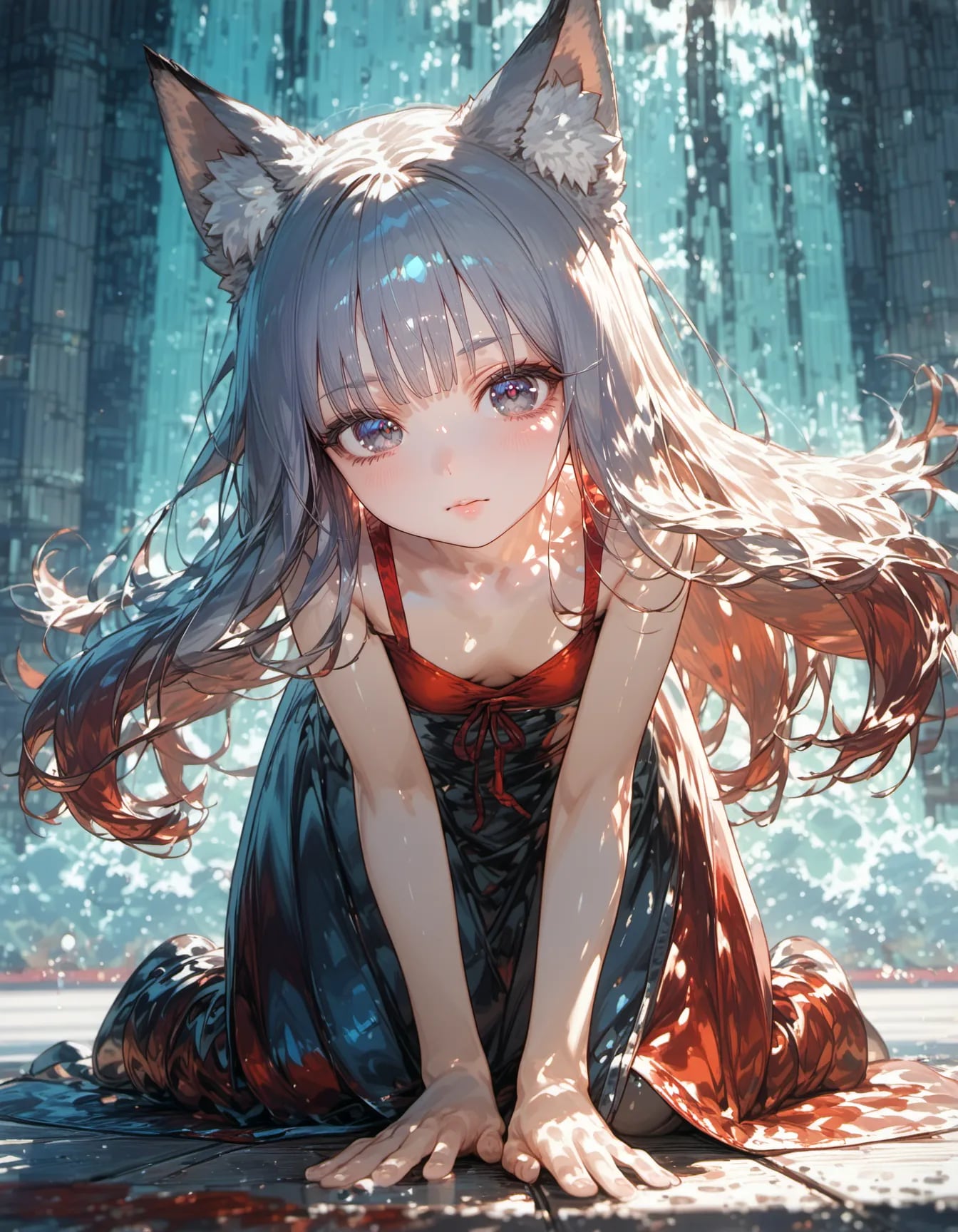 Reflections Beneath a Quiet Pulse | の人気AIイラスト・グラビア
