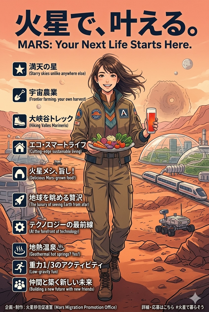 火星で、叶える