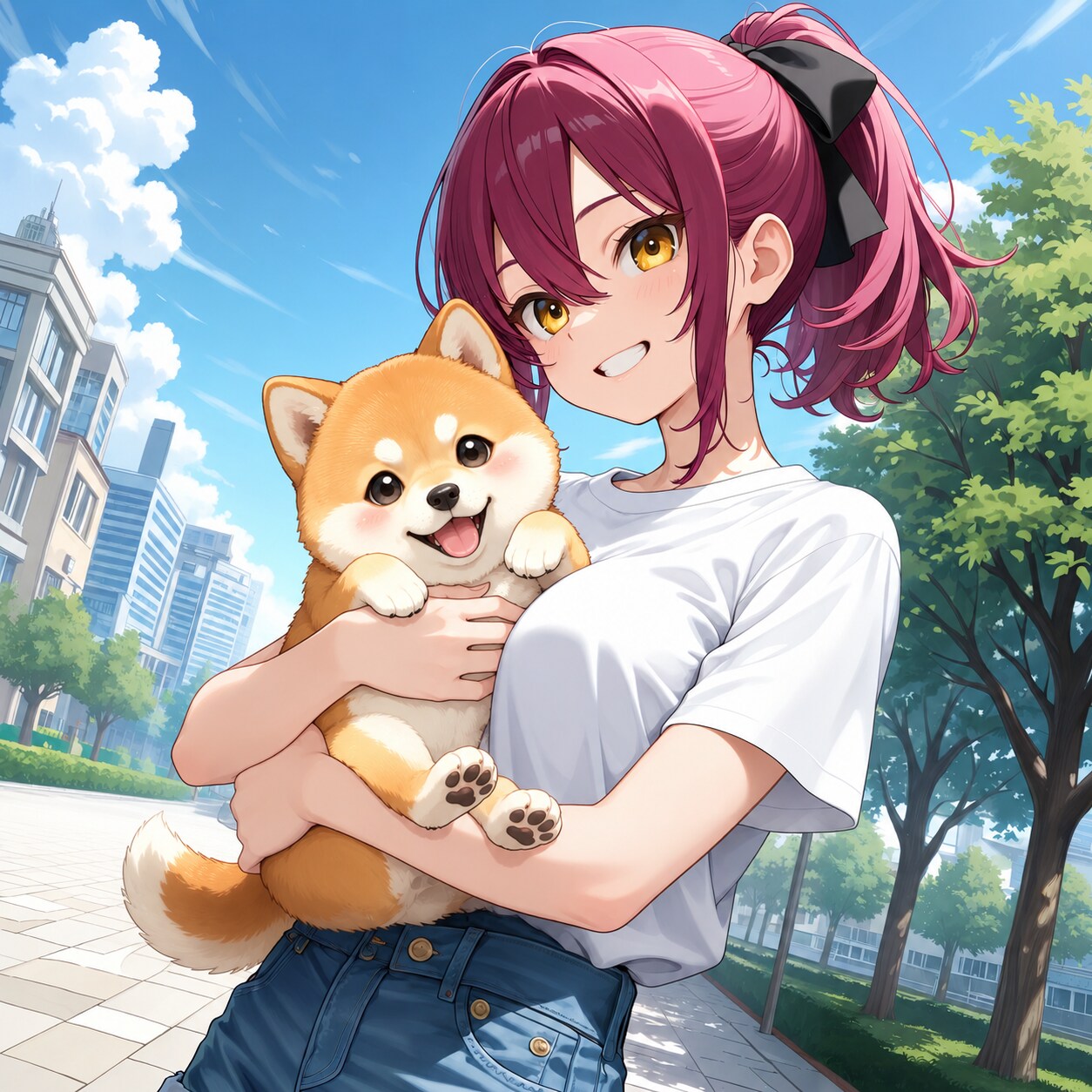 08/26｜世界犬の日の渚沙ちゃん | の人気AIイラスト・グラビア