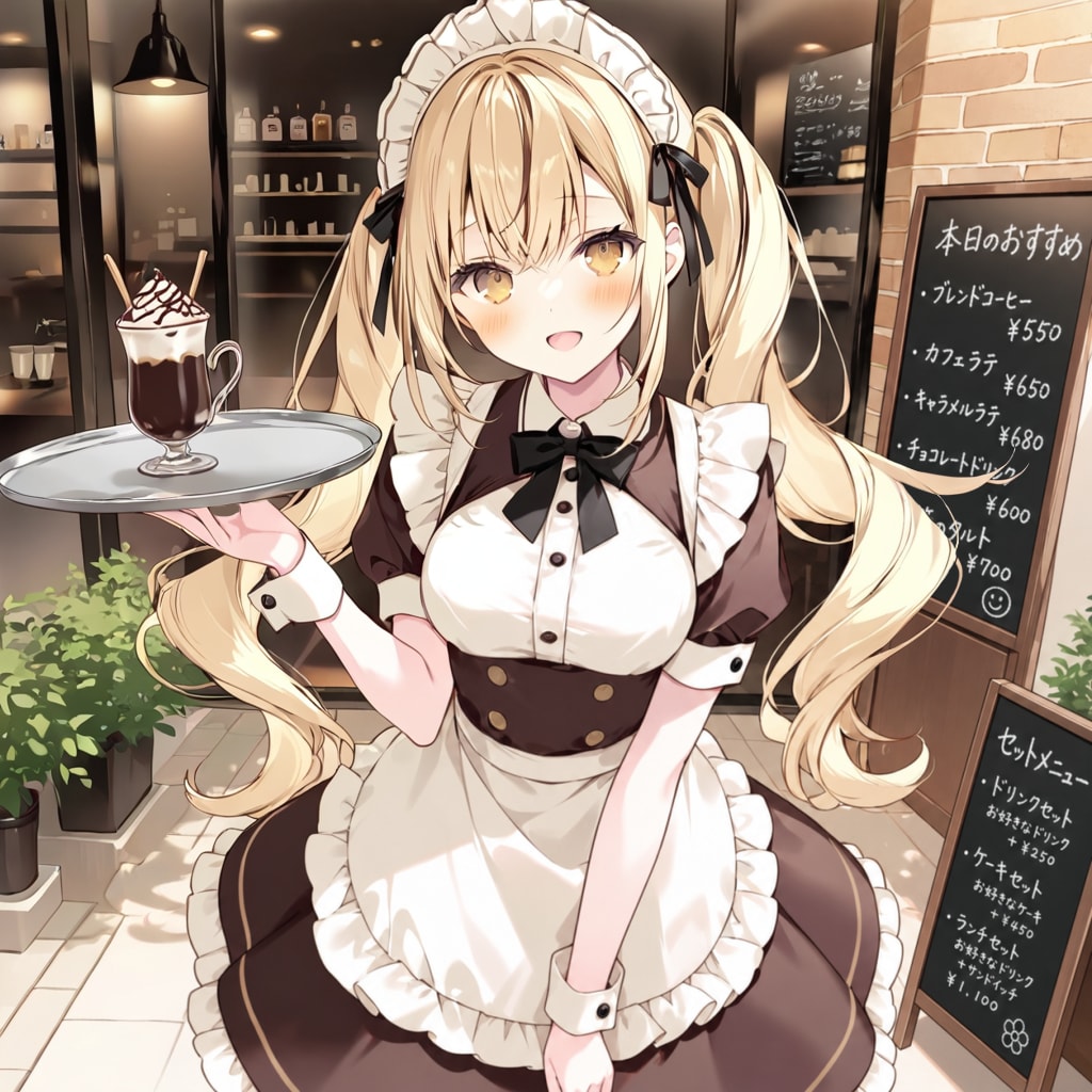 ☕カフェのウエイトレス💕 | の人気AIイラスト・グラビア