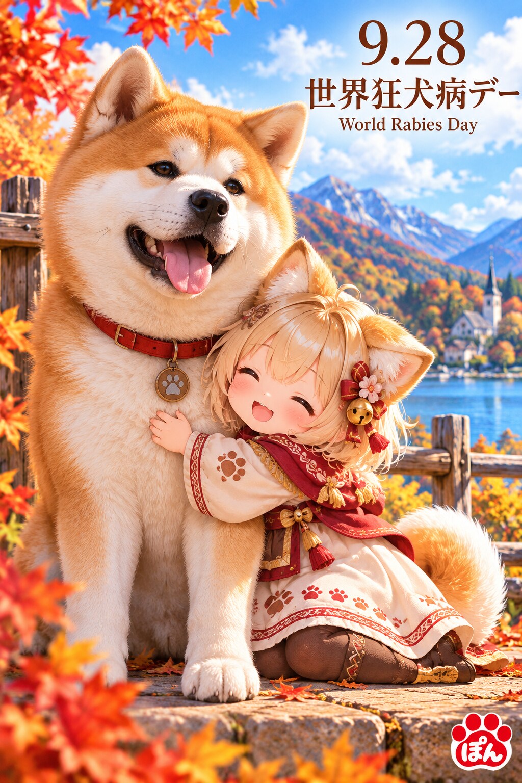 9月28日、世界狂犬病デー | の人気AIイラスト・グラビア