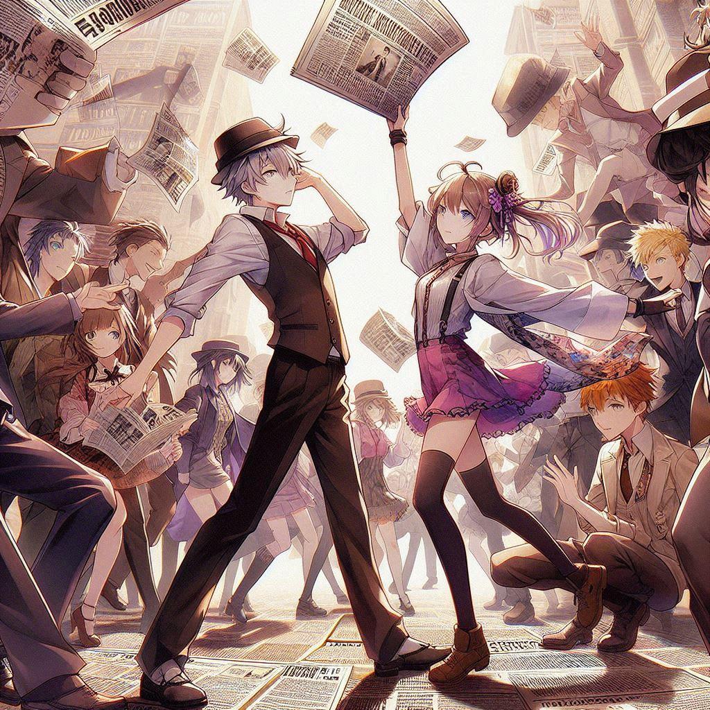 紙面は踊る♫ | の人気AIイラスト・グラビア