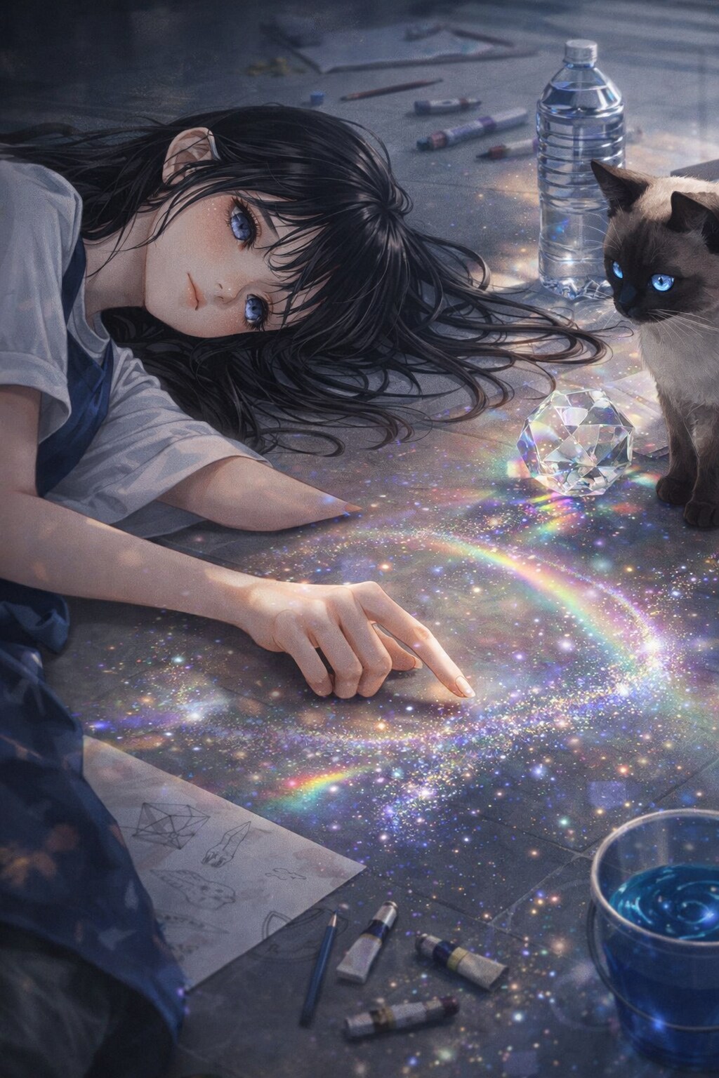 波夷羅ねずは、リノリウムの地平線に、一夜限りの星座を綴る