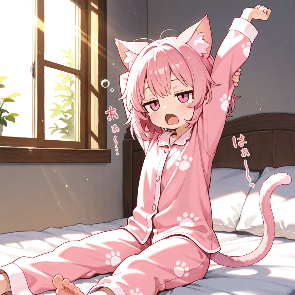 今日のねこちゃんは寝てばかりでしたので、寝起きの姿もどうぞ・・・。😅