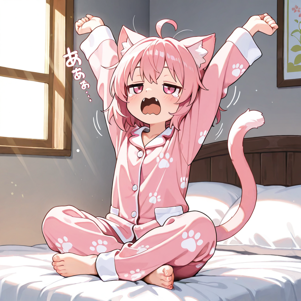 今日のねこちゃんは寝てばかりでしたので、寝起きの姿もどうぞ・・・。😅