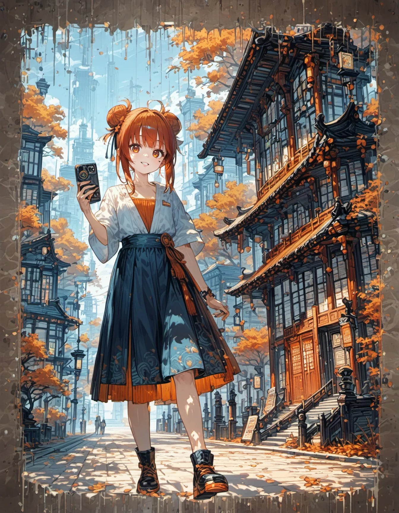 Capturing the Amber City | の人気AIイラスト・グラビア