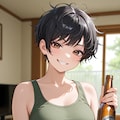 宅飲みに誘う姉御 7枚目