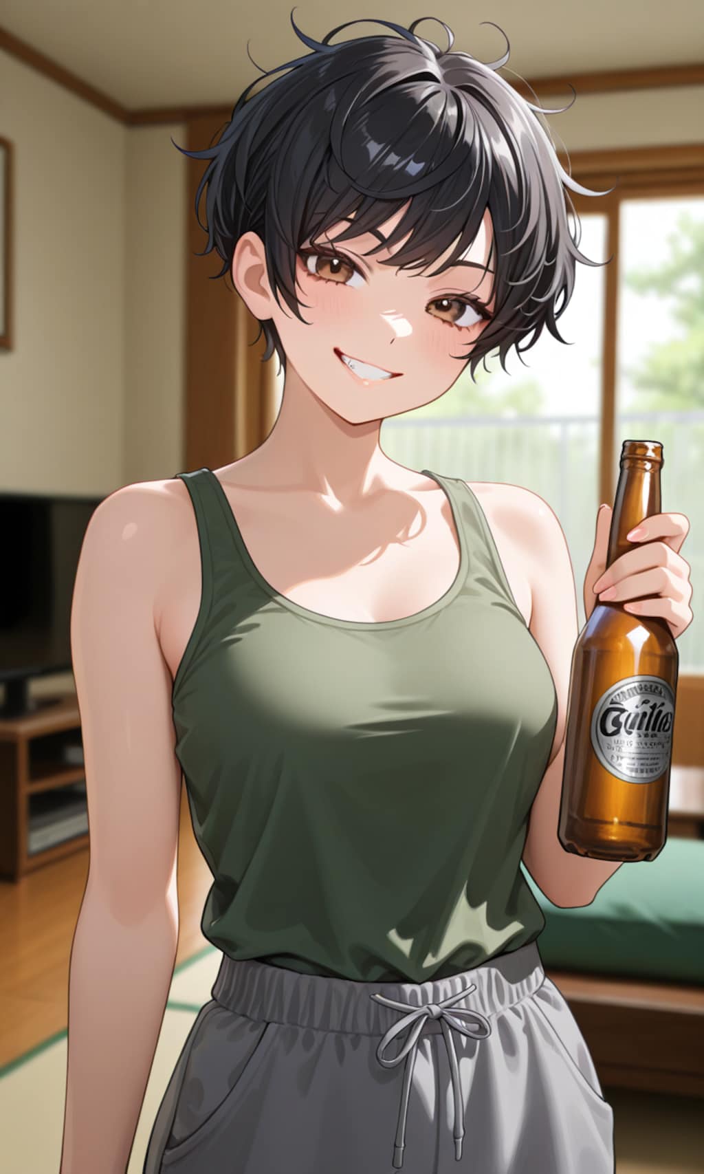 宅飲みに誘う姉御