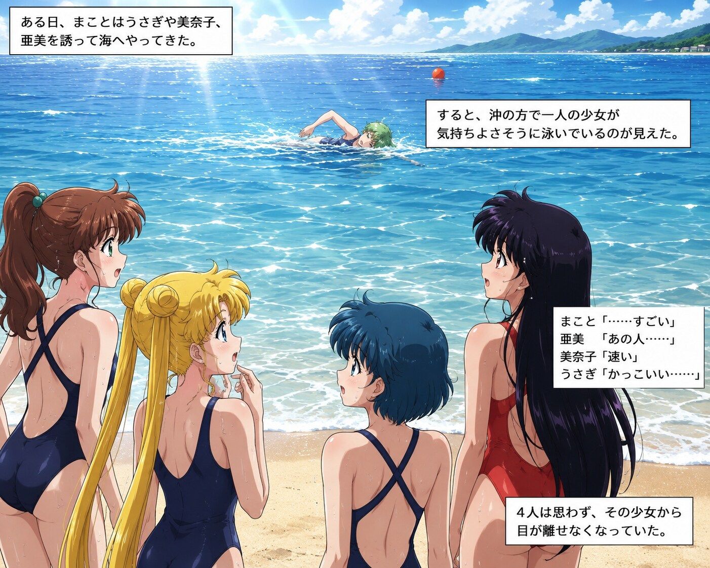 火野神社水泳部　オープンウォーター編第1話