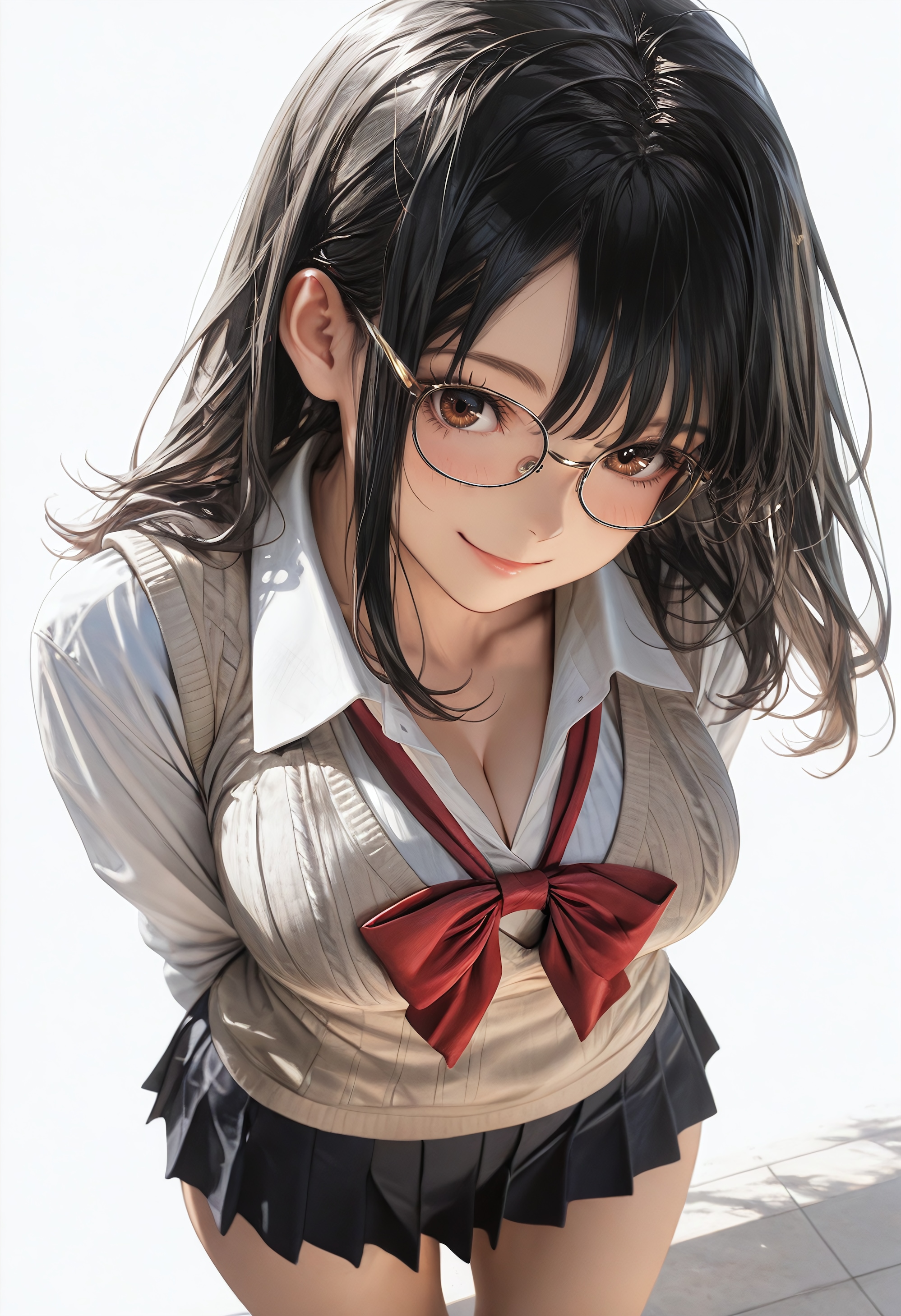 眼鏡っ子（まいか） | の人気AIイラスト・グラビア