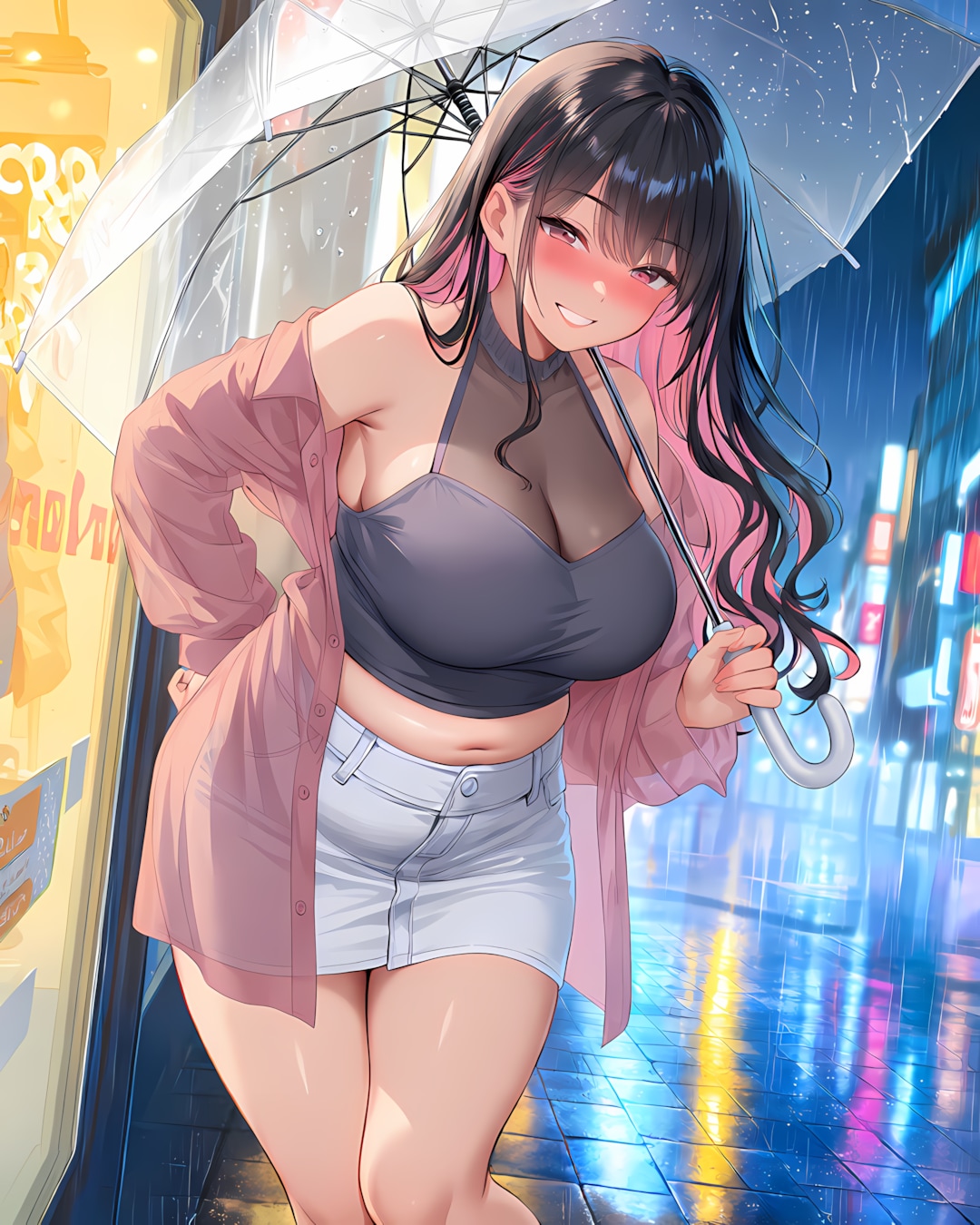 🛍️小雨なんて気にしない！最先端ストリートギャル🖤