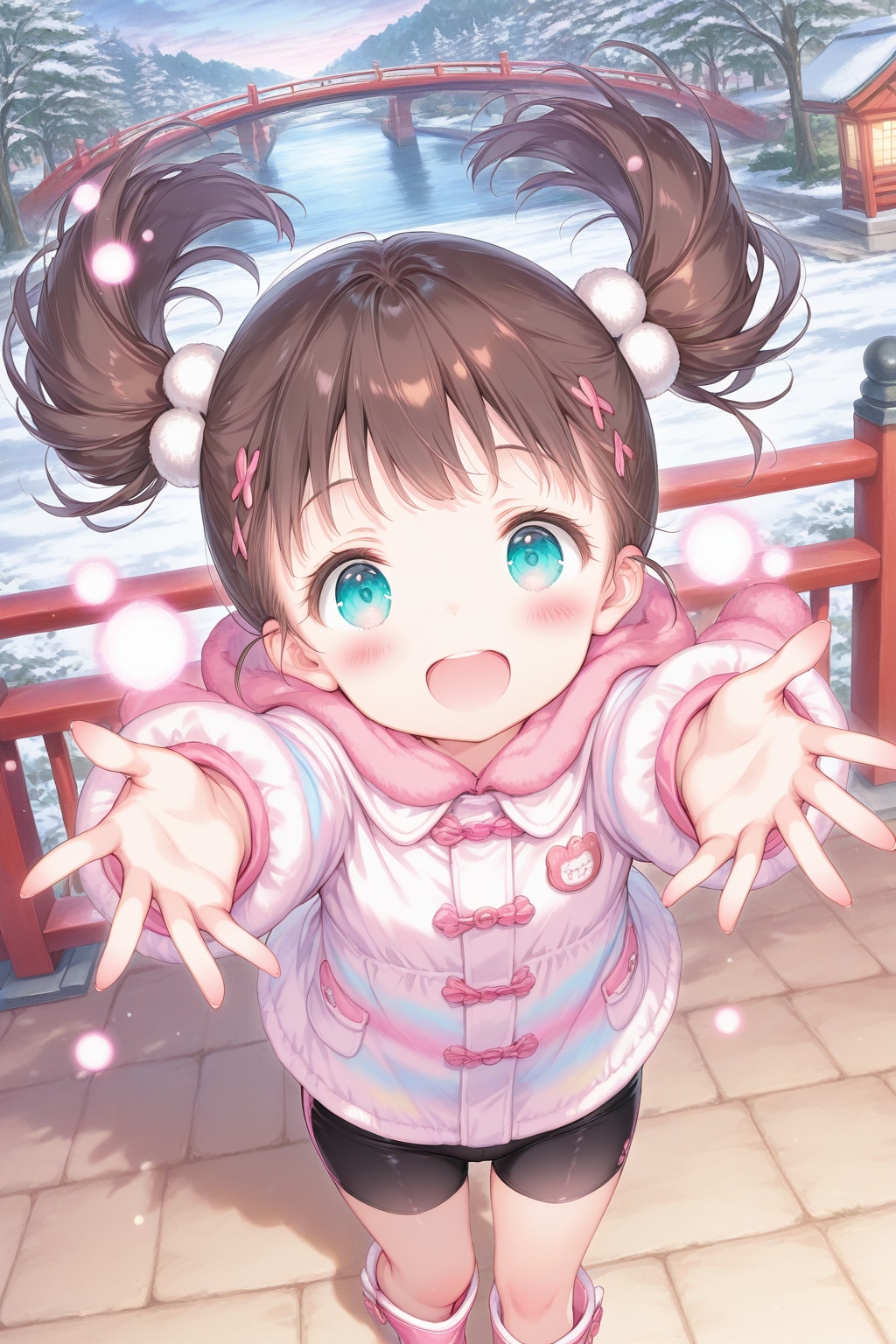 あ❤️雪だ❤️まっしろで綺麗だね❤️