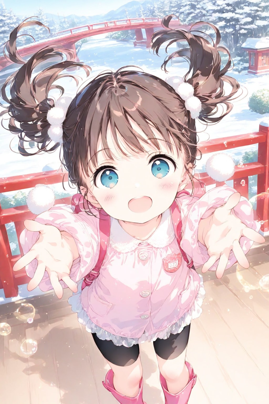 あ❤️雪だ❤️まっしろで綺麗だね❤️