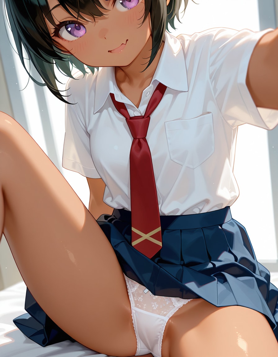 日焼け八重歯ちゃん 巨乳