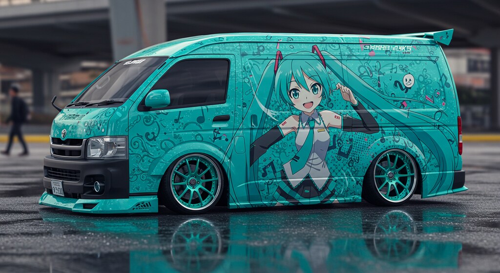 初音ミク痛車ハイエース