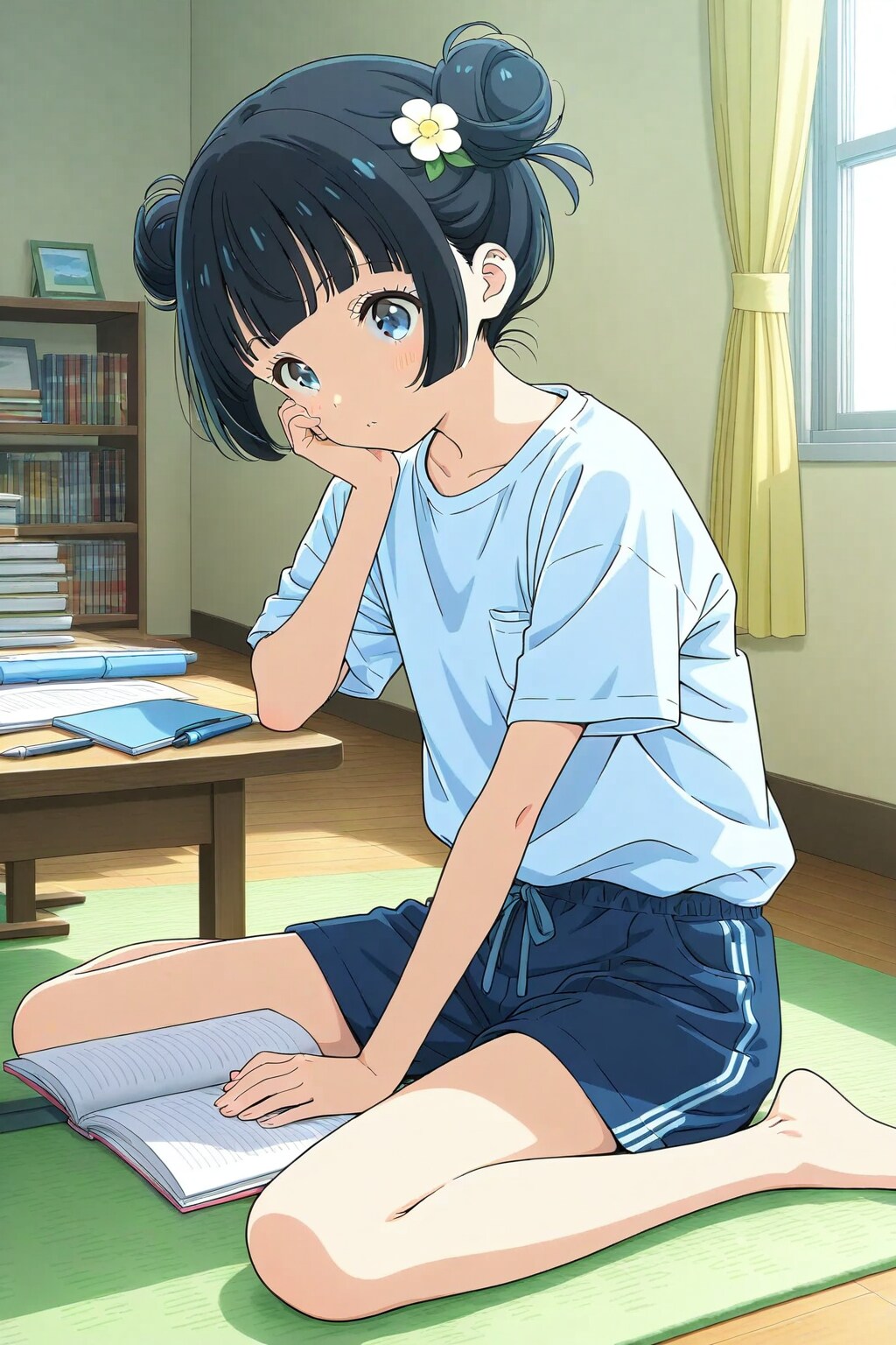 宿題するおだんごちゃん🍡✨ | の人気AIイラスト・グラビア