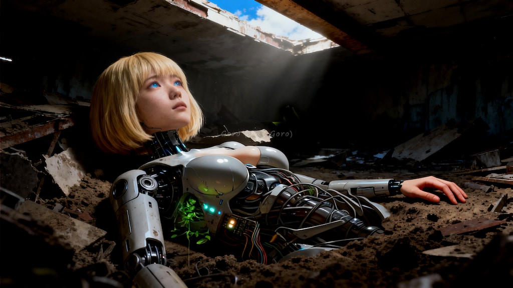 ちちぷい3周年、アンドロイドの見上げる空