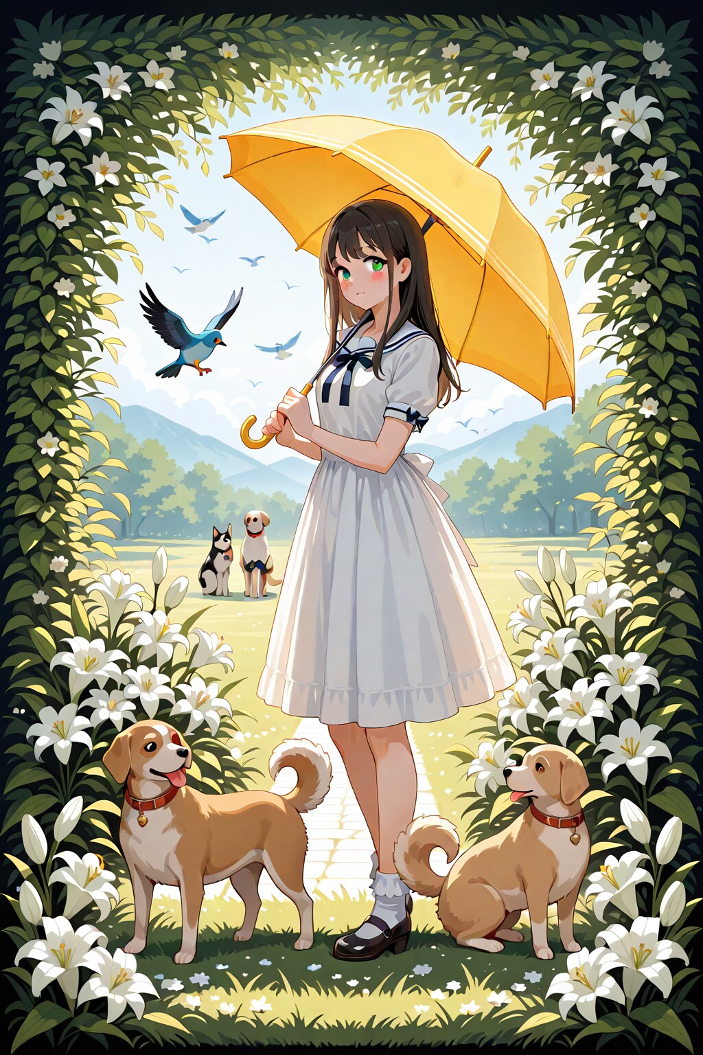 白百合の花