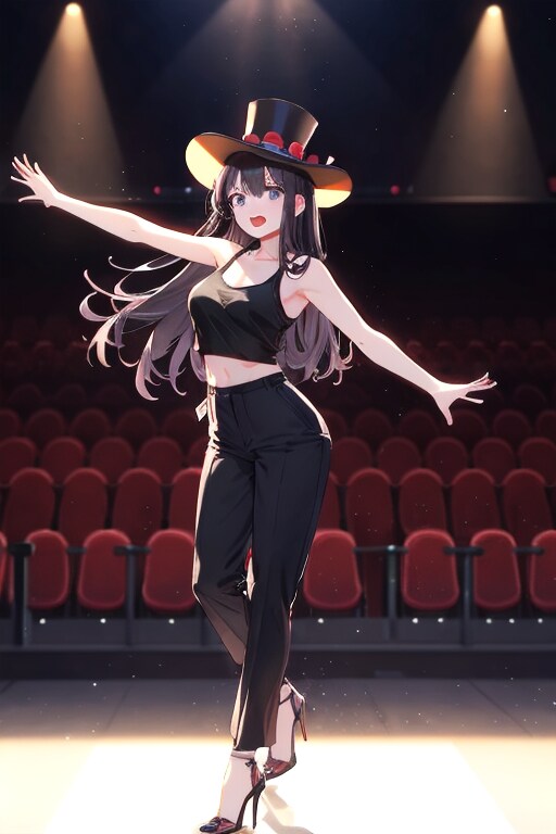 先輩アイドル歌手・黒猫絵馬　アイドルダンスフェスティバルに出演