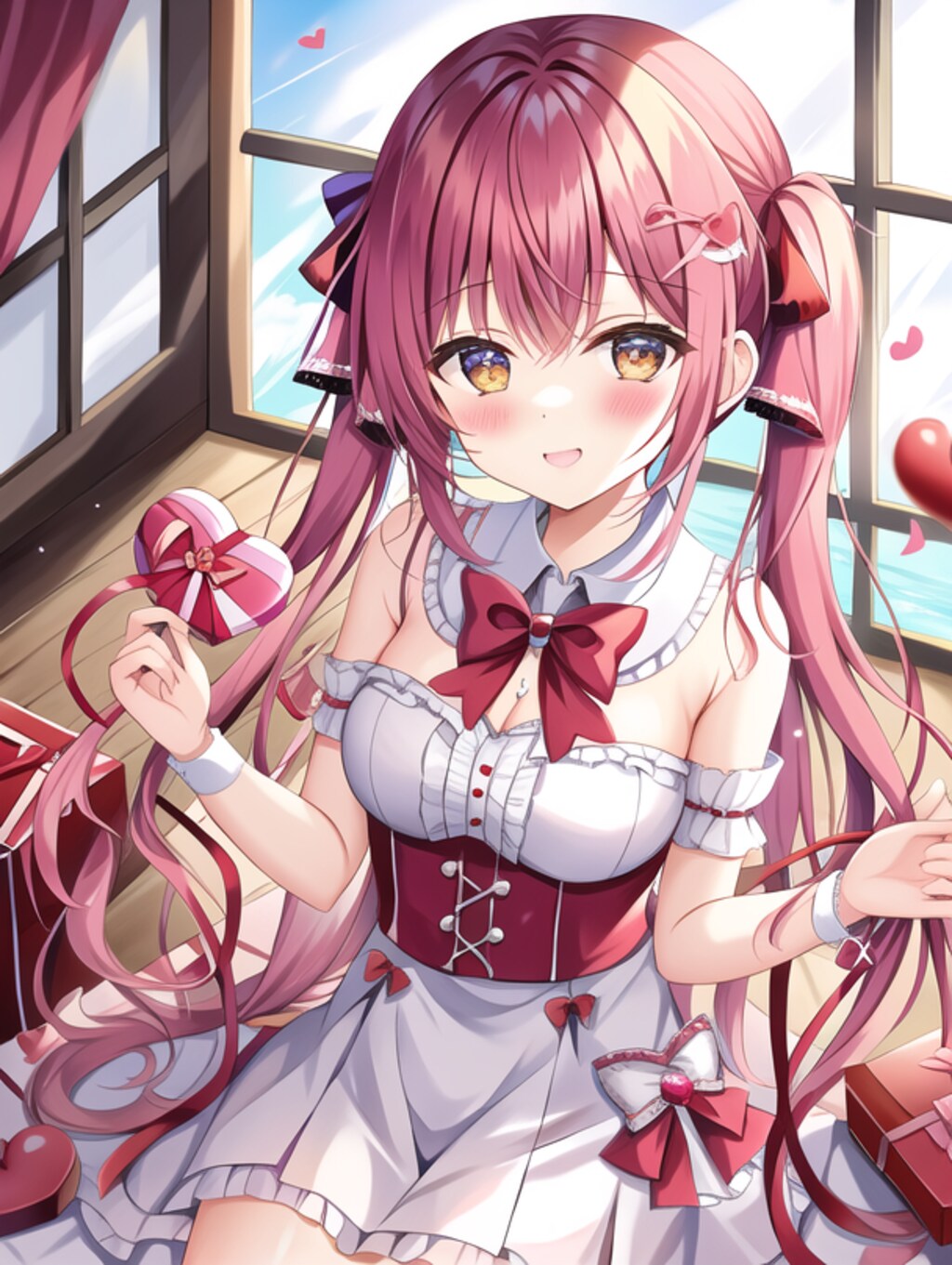 バレンタインイラスト詰め