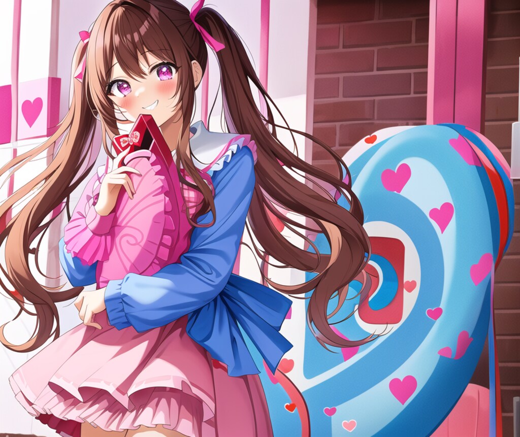 バレンタインイラスト詰め