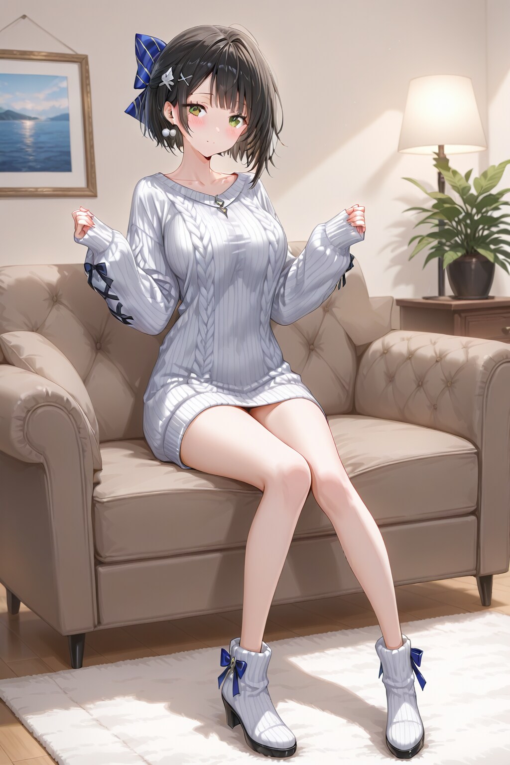 萌え袖、お試しで | の人気AIイラスト・グラビア