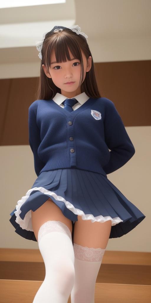 スカートの中を下から5
