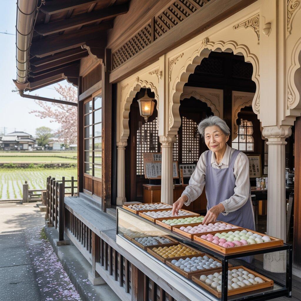 タージマハル風の和菓子屋