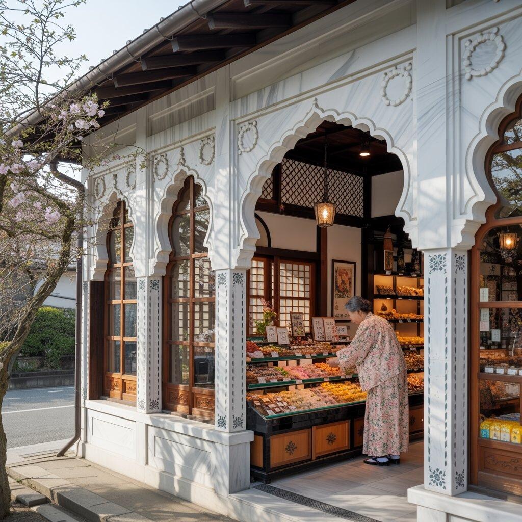 タージマハル風の和菓子屋