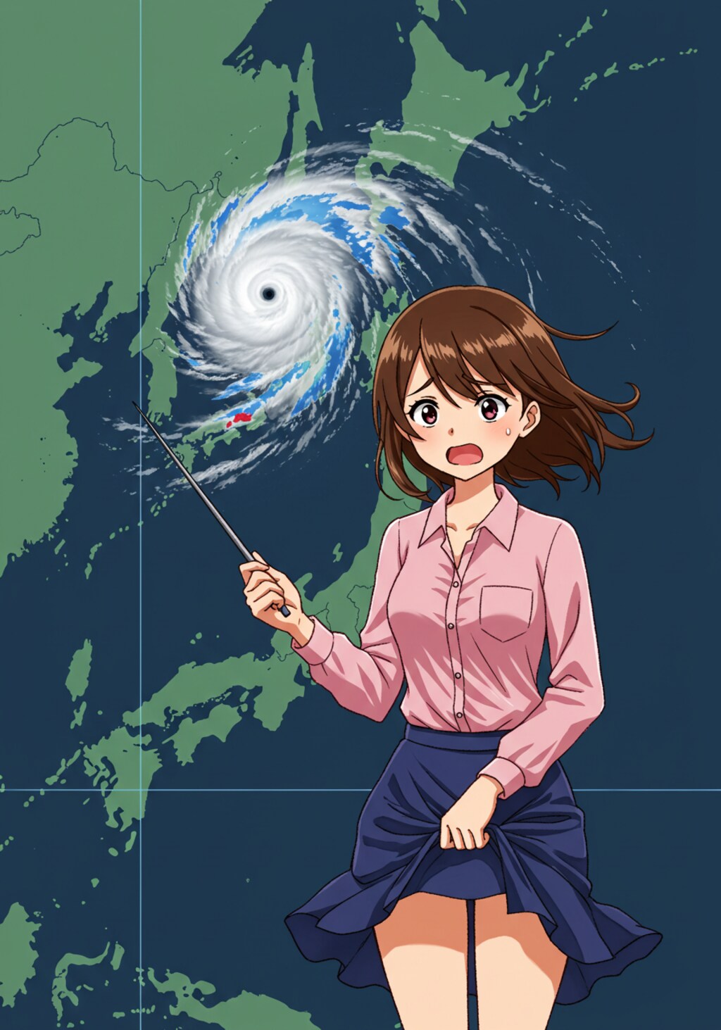 押さえているというより見せてる感