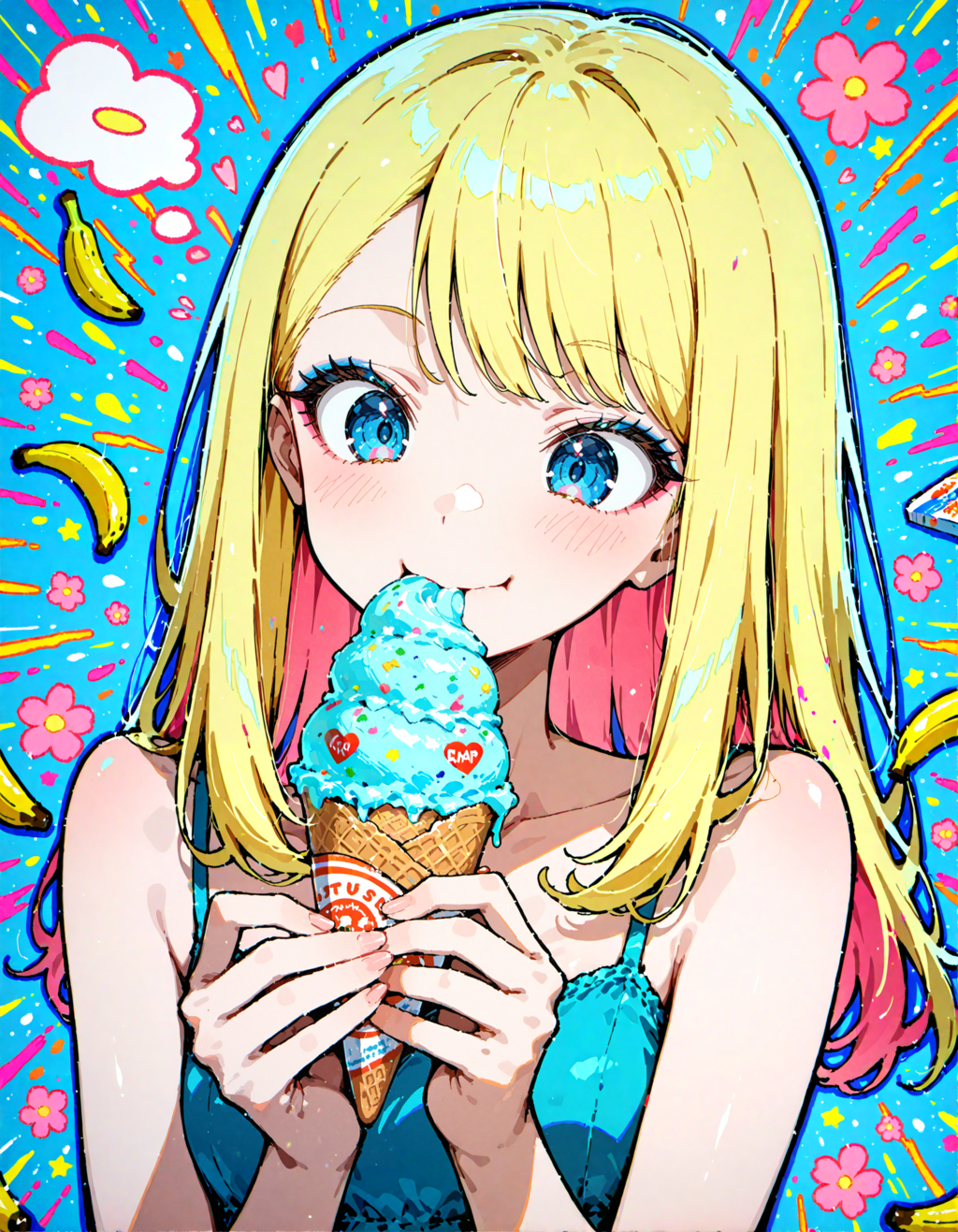 今日はアイスクリームの日。ドール・極撰の日。メイクの日