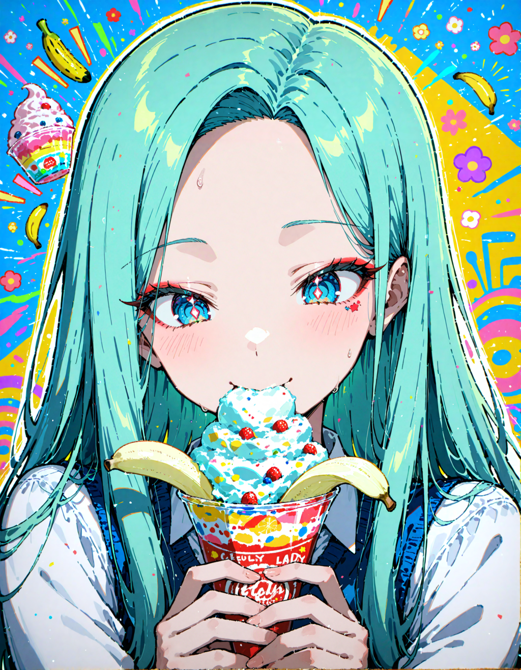 今日はアイスクリームの日。ドール・極撰の日。メイクの日