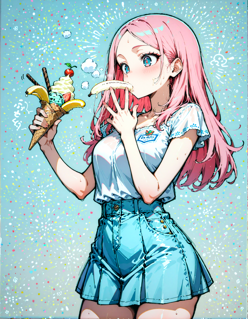 今日はアイスクリームの日。ドール・極撰の日。メイクの日