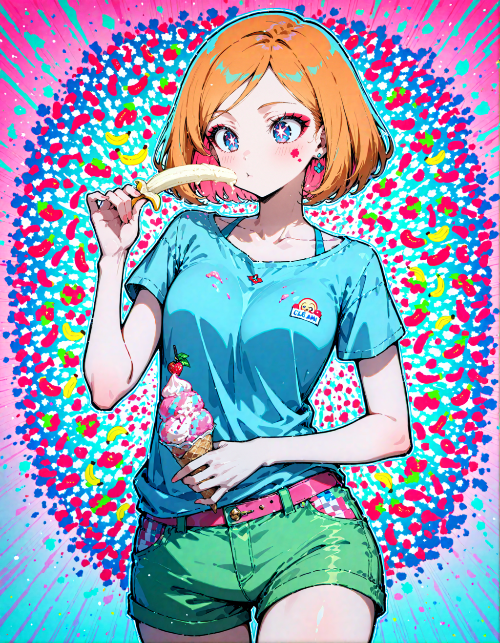 今日はアイスクリームの日。ドール・極撰の日。メイクの日