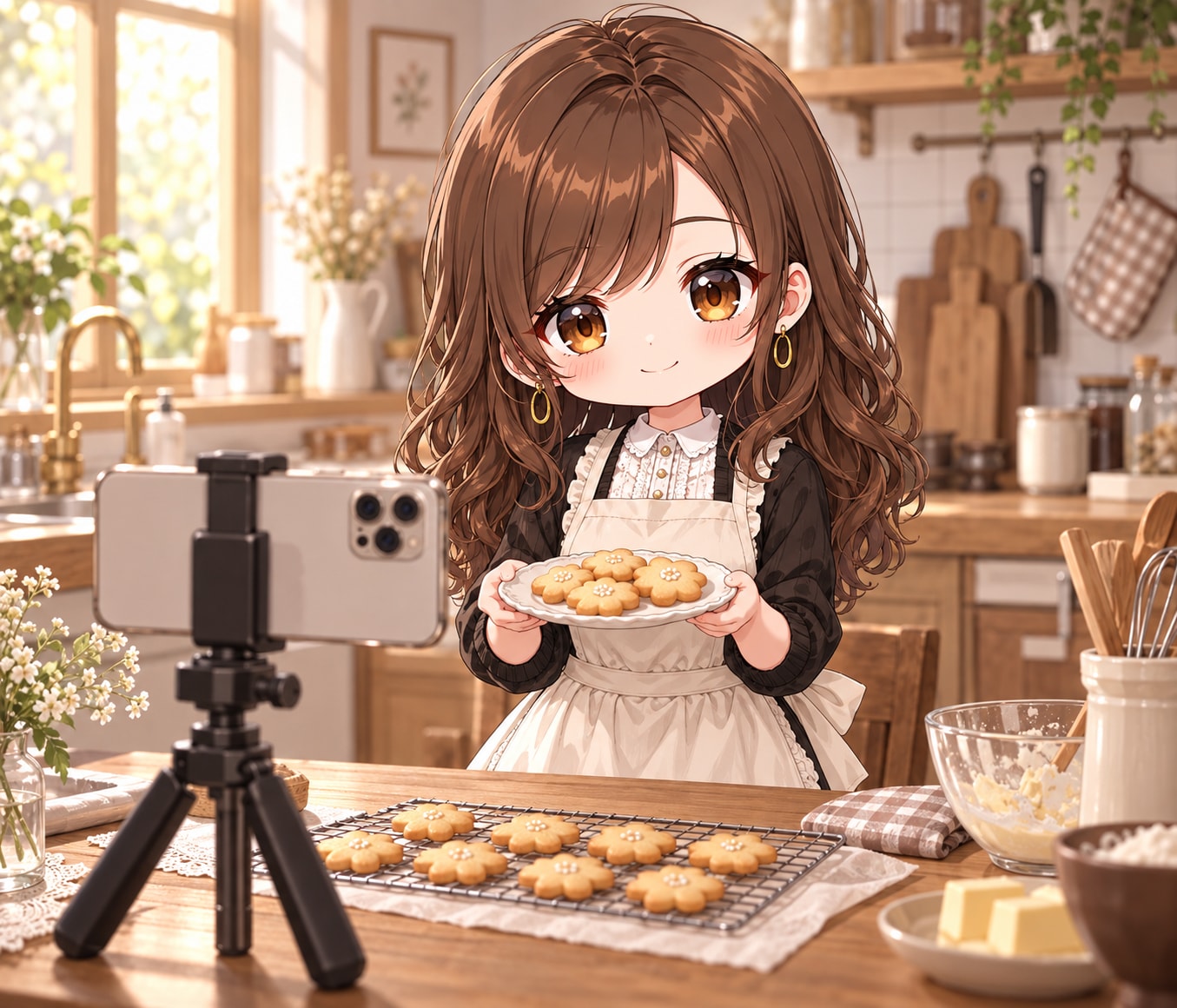 焼きたてを、カメラの向こうへ。 | の人気AIイラスト・グラビア