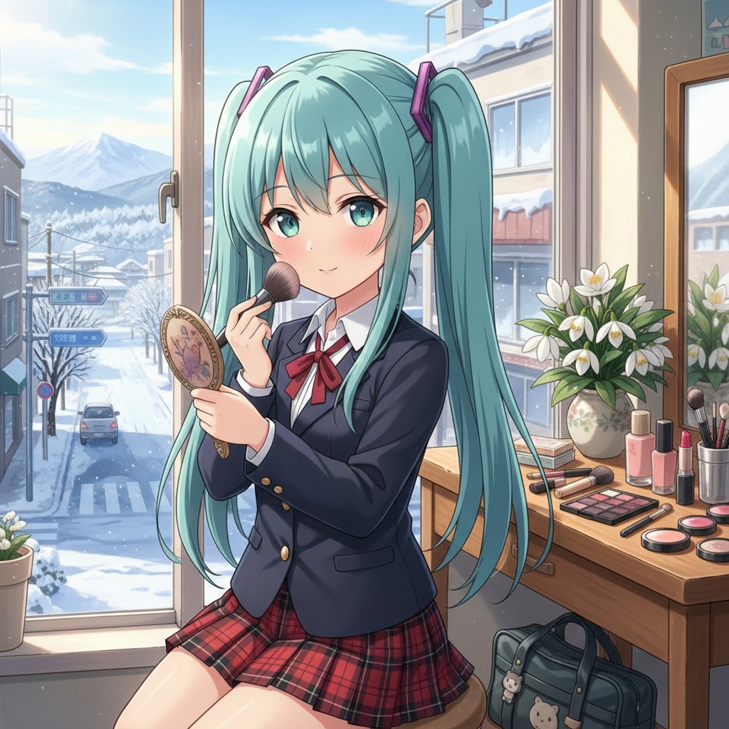 みどツイさん。朝メイク