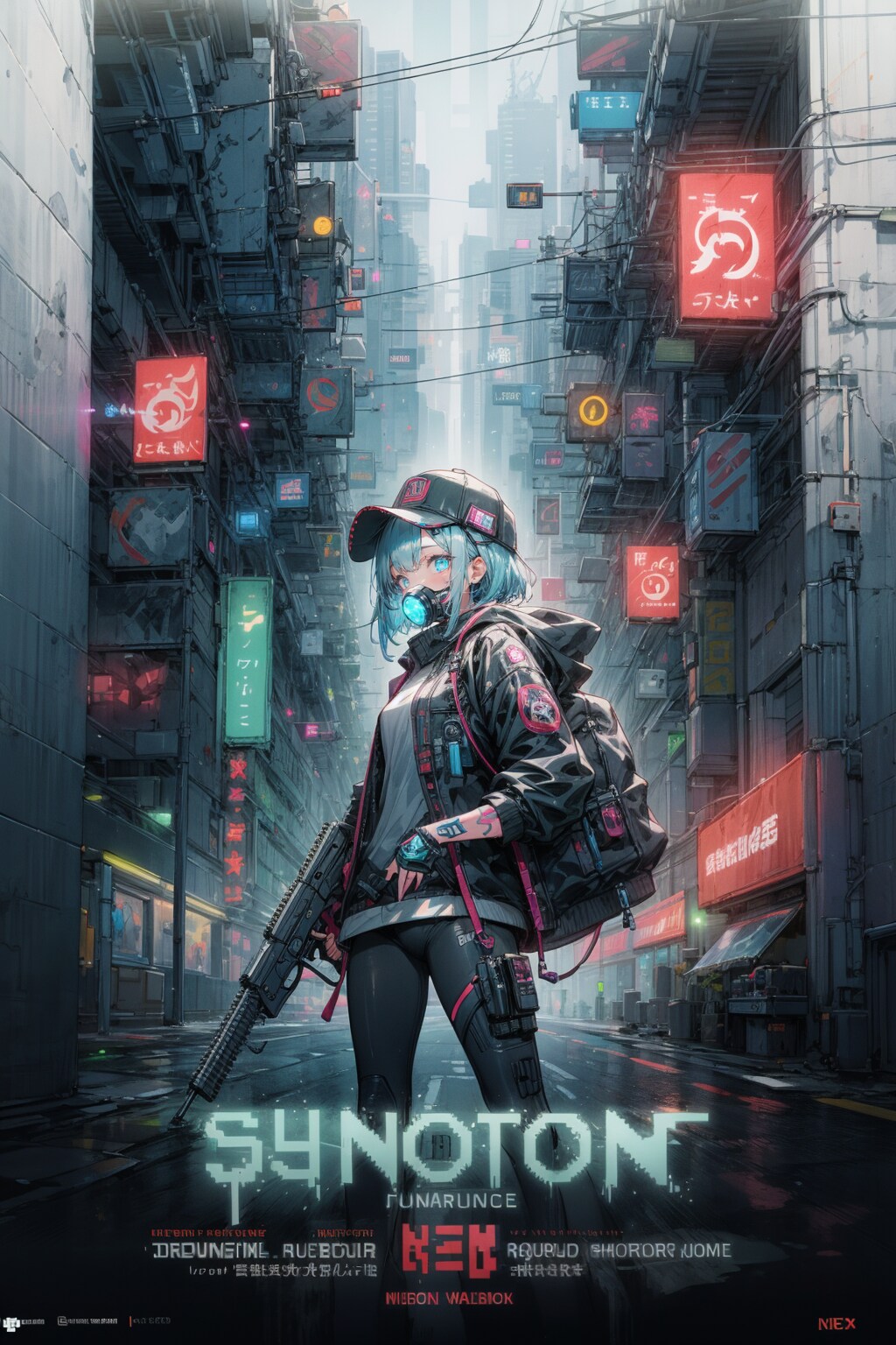 サイバーパンクポスター