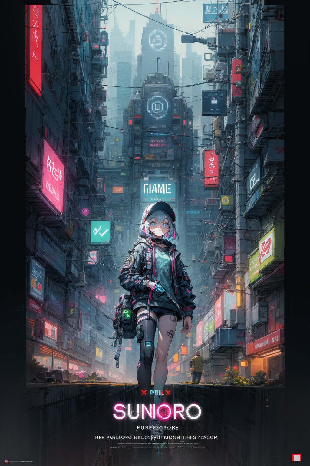 サイバーパンクポスター