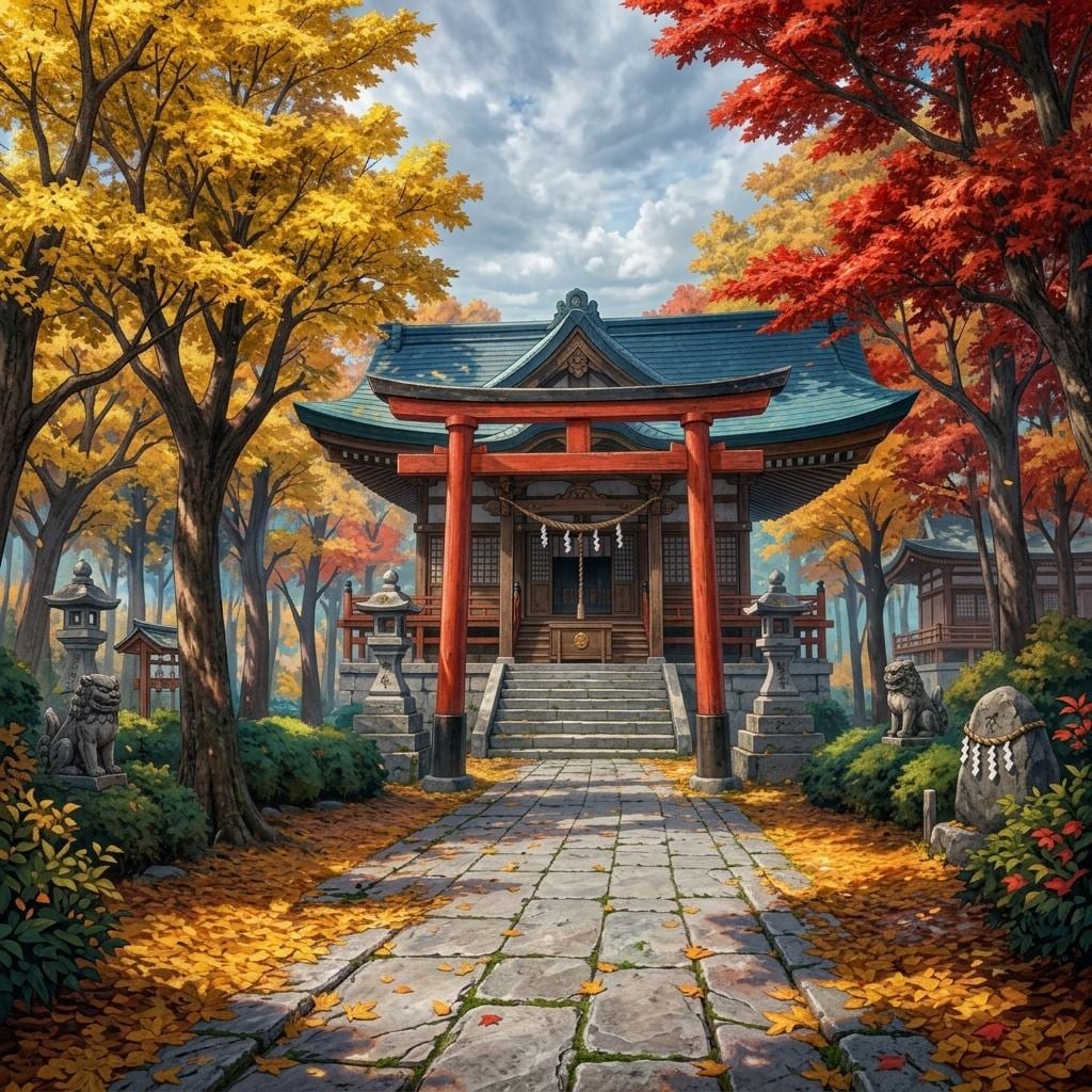 紅葉の烏天狗