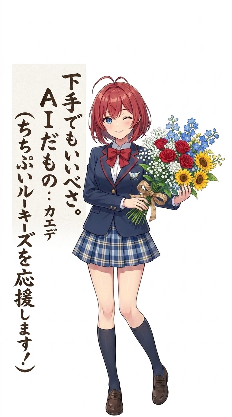 カエデはちちぷいルーキーズを応援するべ〜