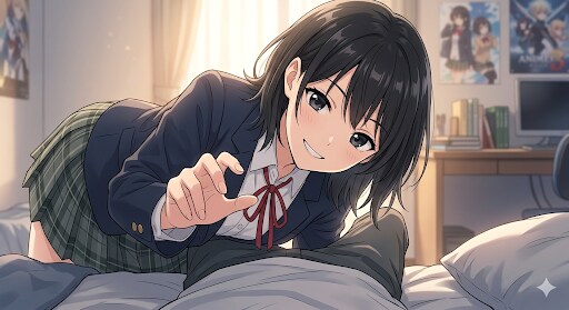 朝起こしに来る幼馴染