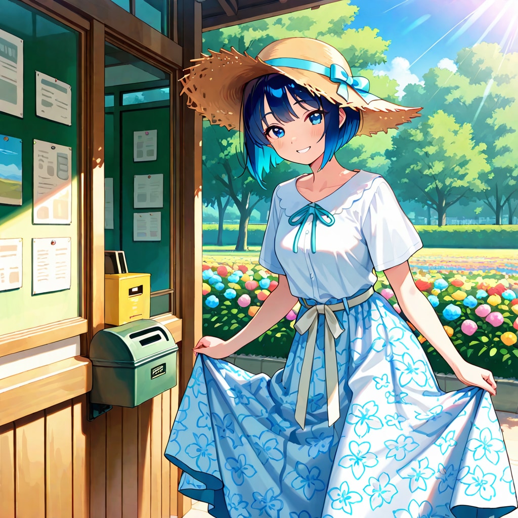 花柄サマースカート