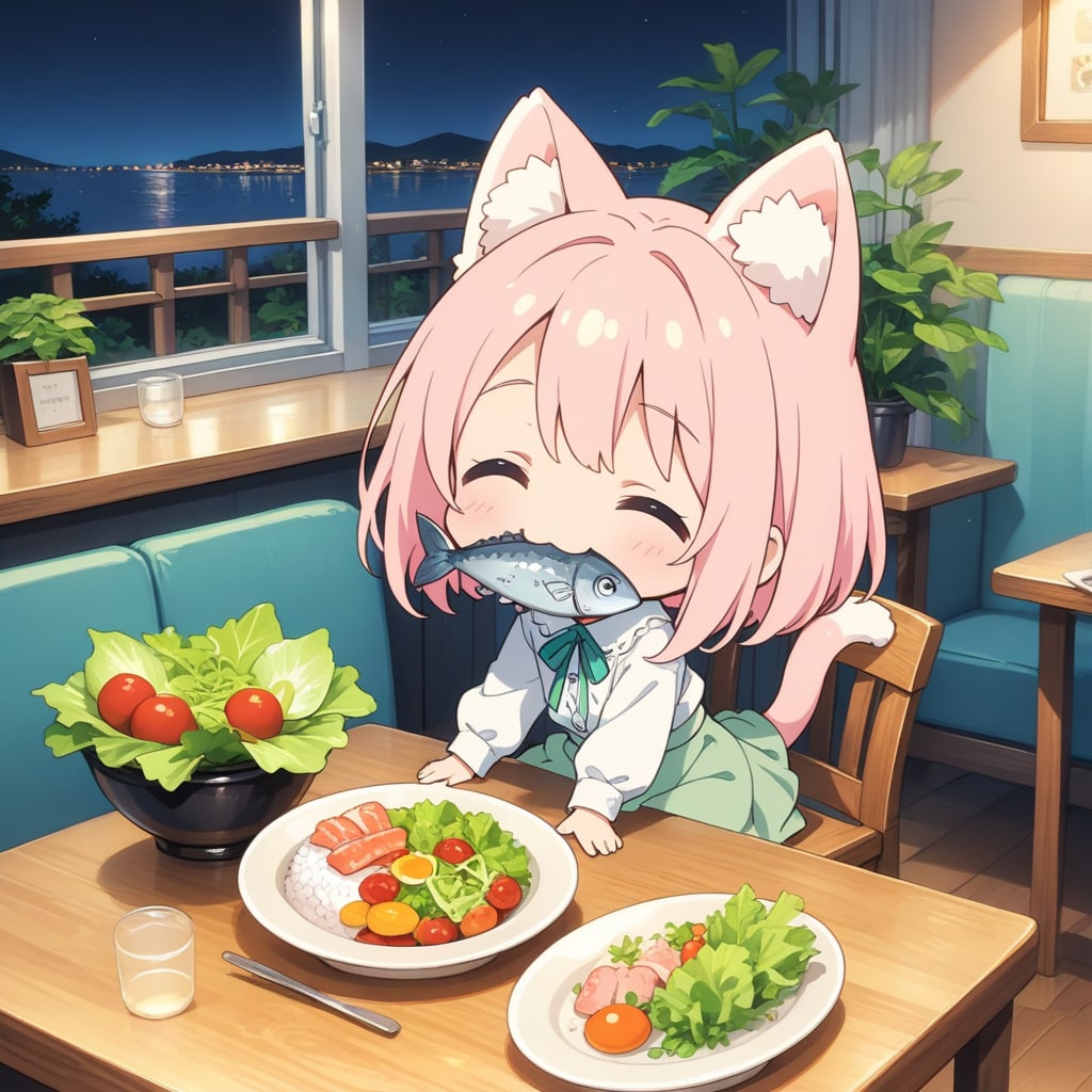 こんばんにゃん | の人気AIイラスト・グラビア