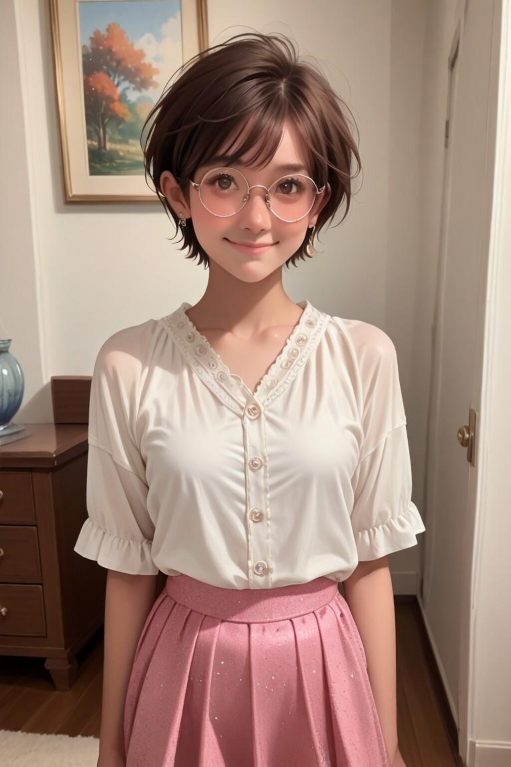 幼馴染のメガネ少女