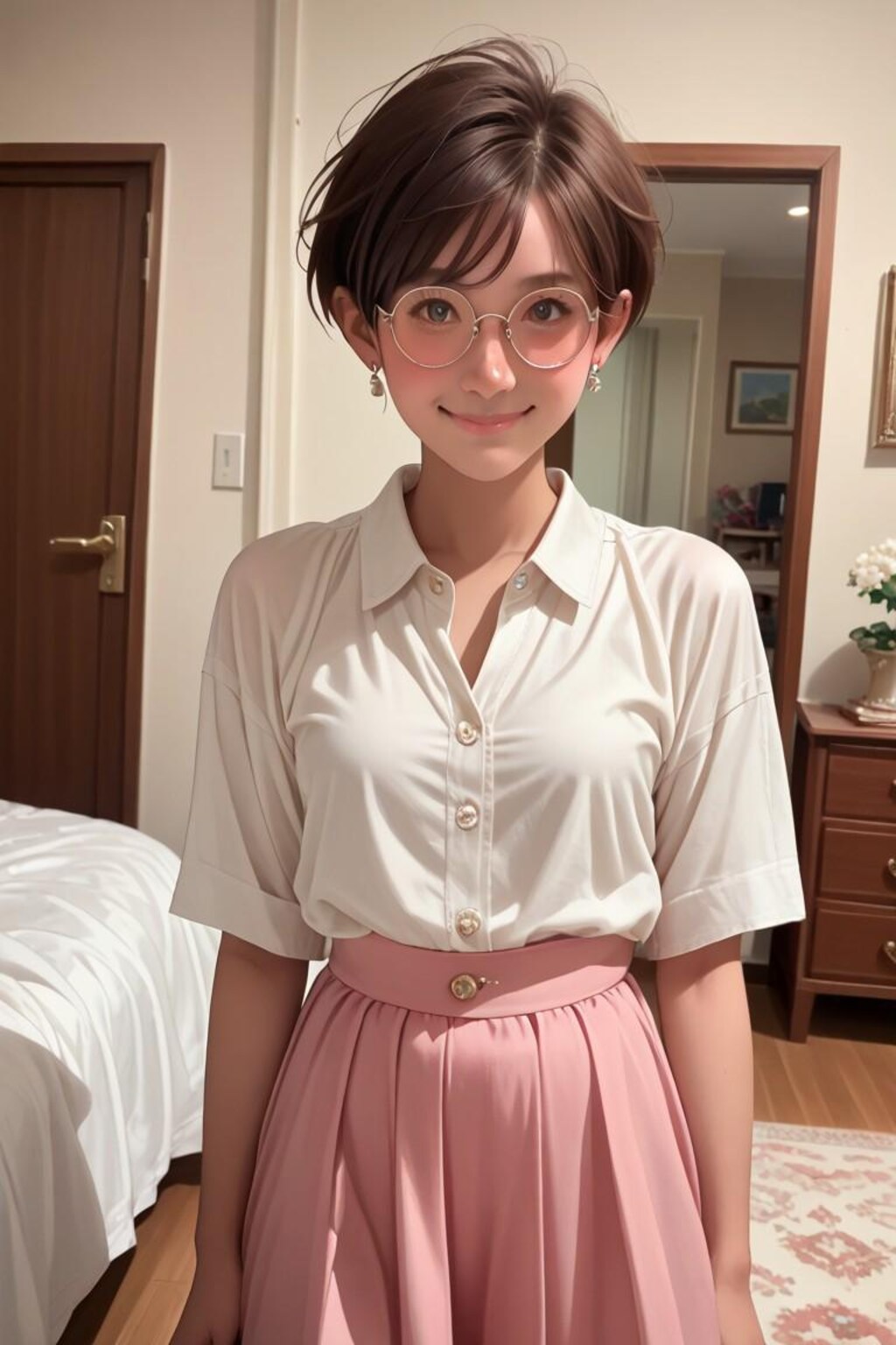 幼馴染のメガネ少女