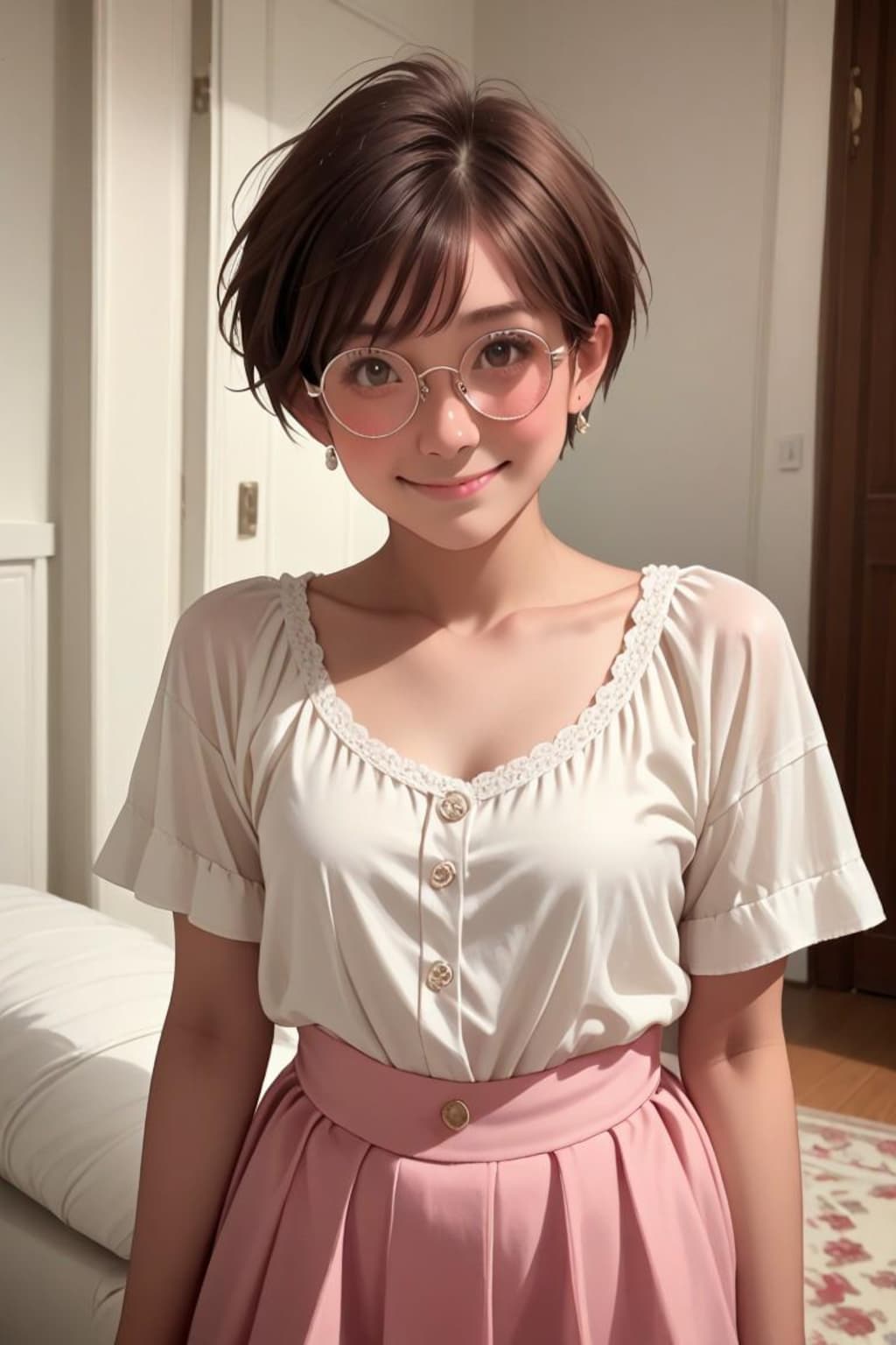 幼馴染のメガネ少女
