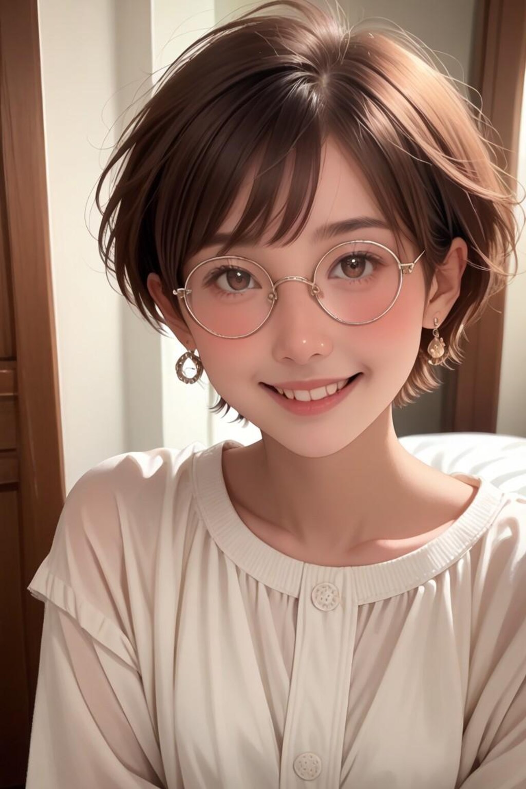 幼馴染のメガネ少女