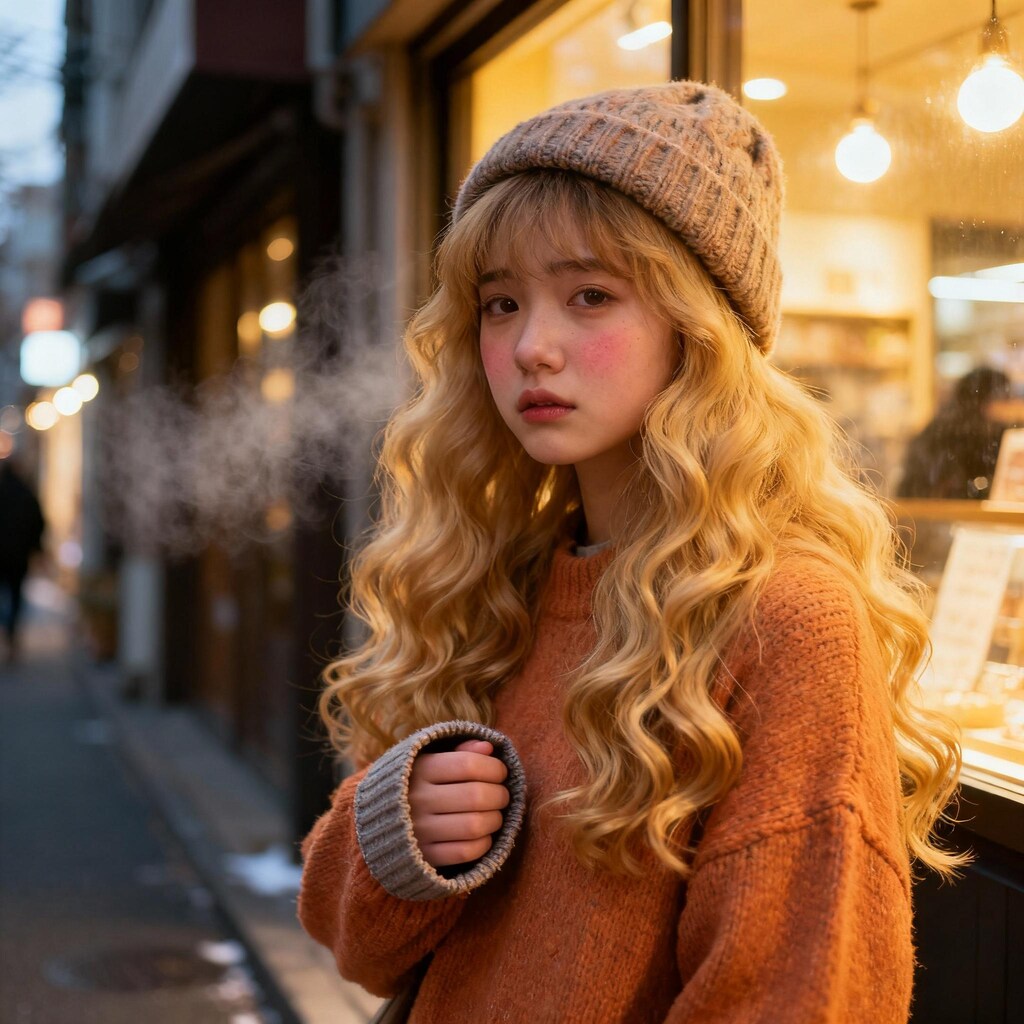 萌え袖になったかな？寒いの～暖めてほしい